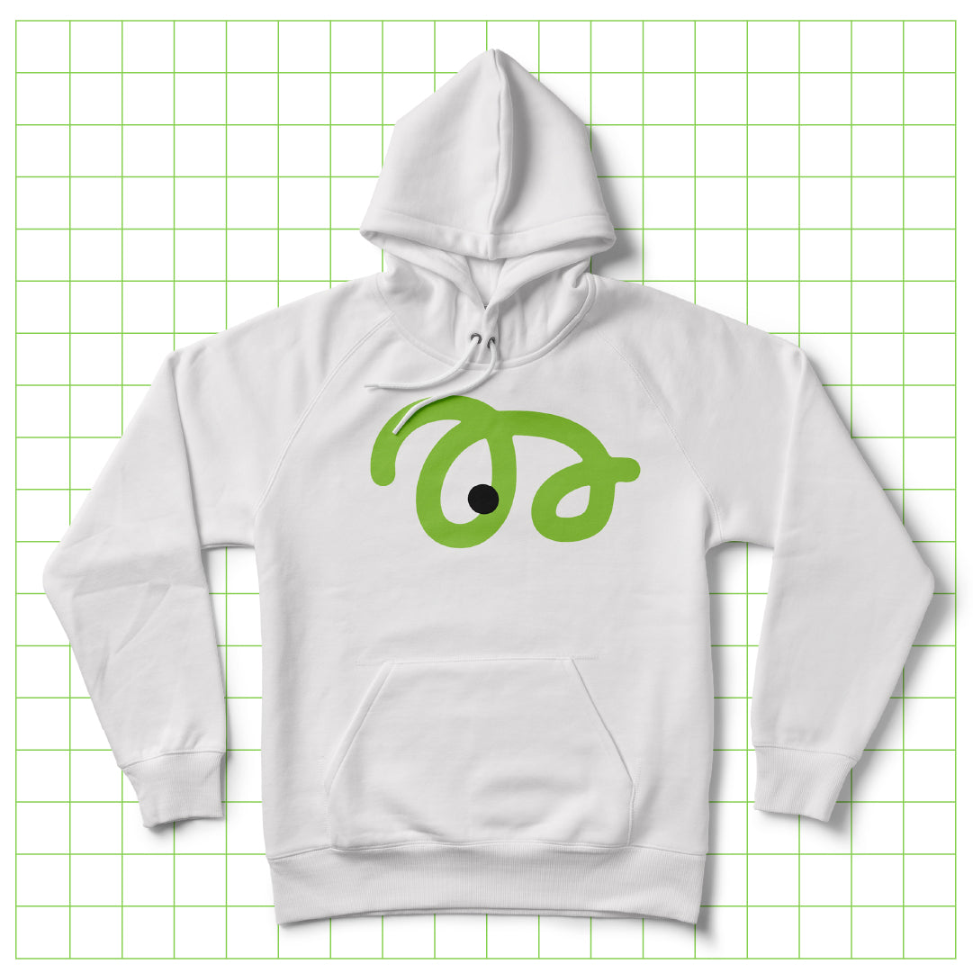 Hoodie- Balón Series: Big Green Graphic