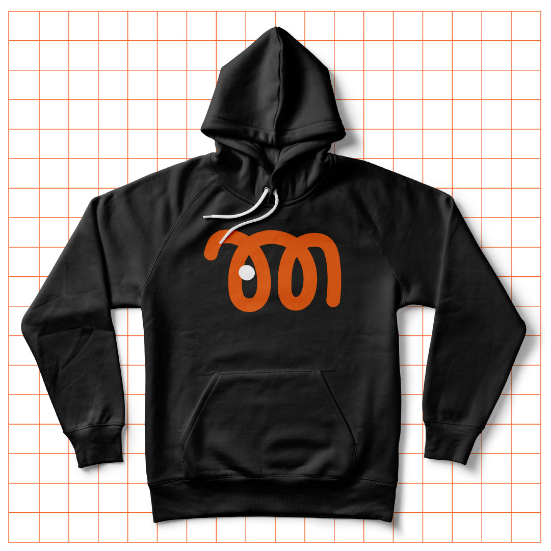 Hoodie- Balón Series: Big Orange Graphic