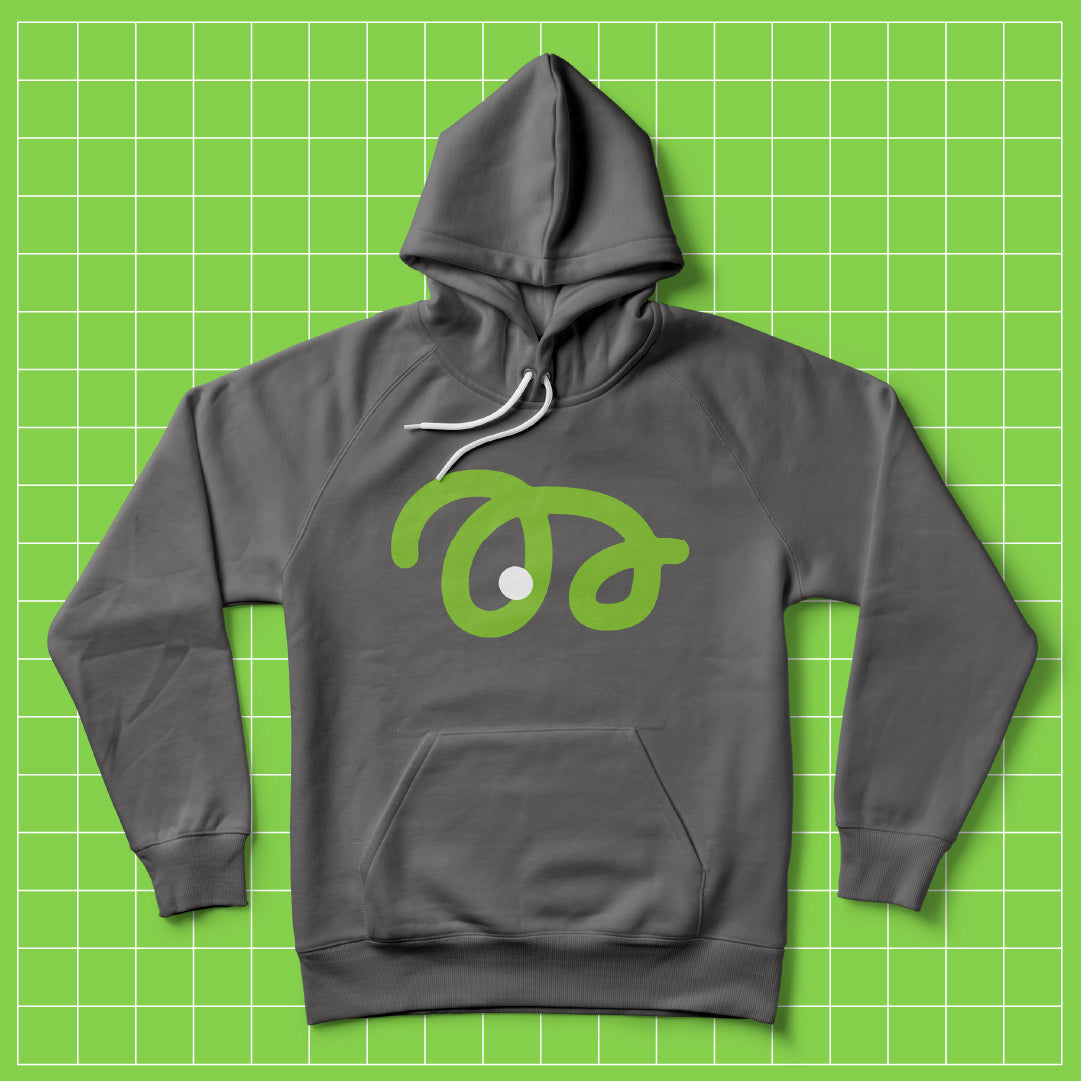 Hoodie- Balón Series: Big Green Graphic