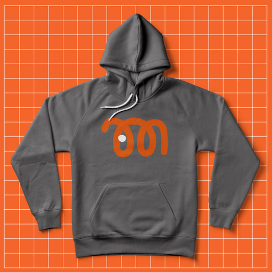 Hoodie- Balón Series: Big Orange Graphic