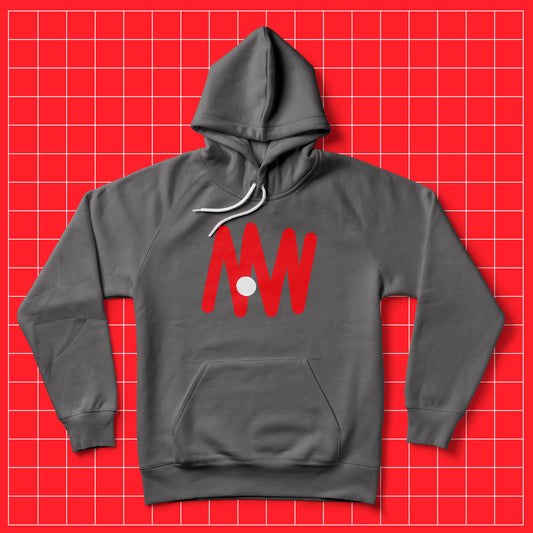 Hoodie- Balón Series: Red ZigZag Graphic