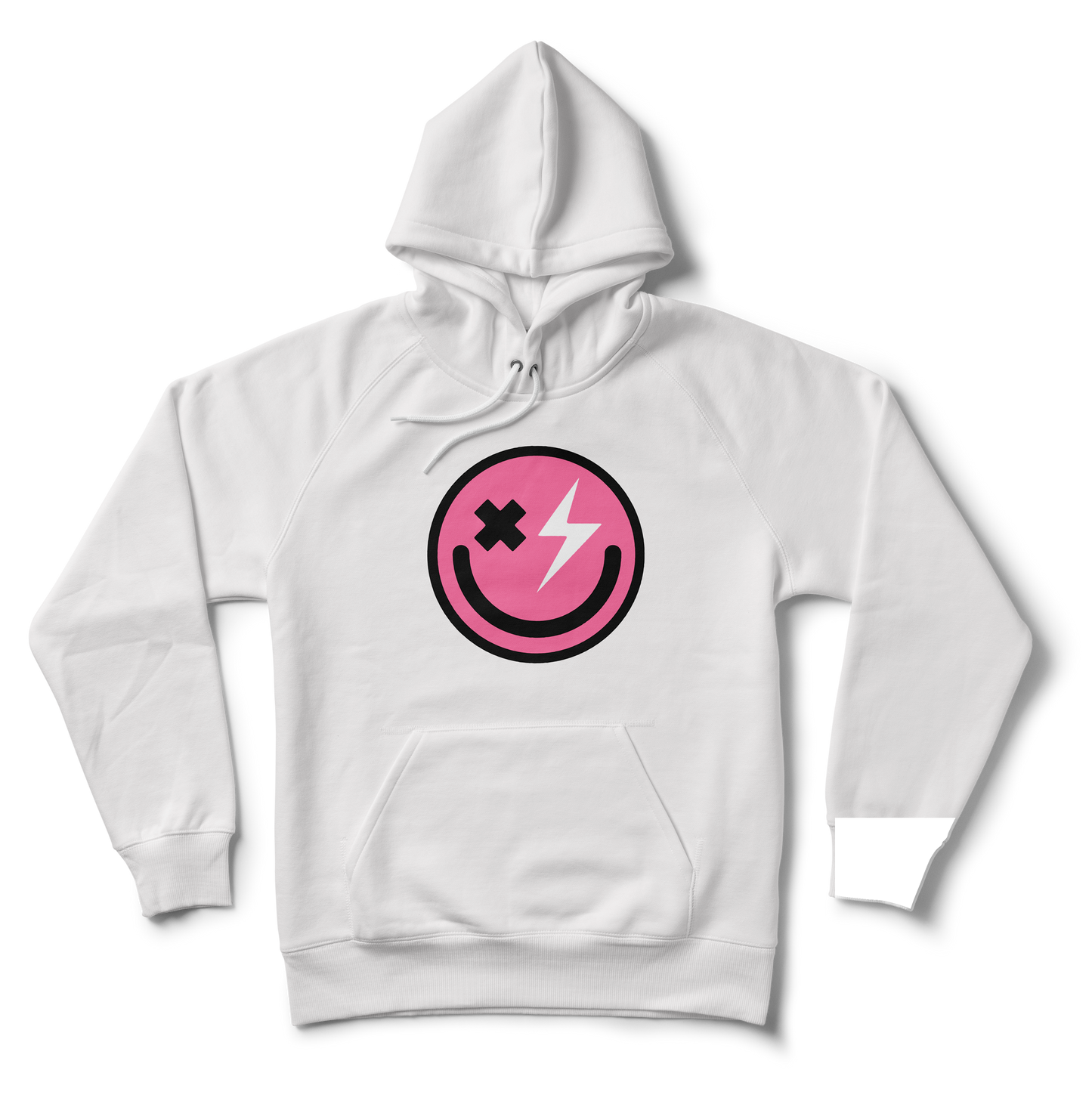 Hoodie- HOUSE SERIES: PINK SMILEY LARGE