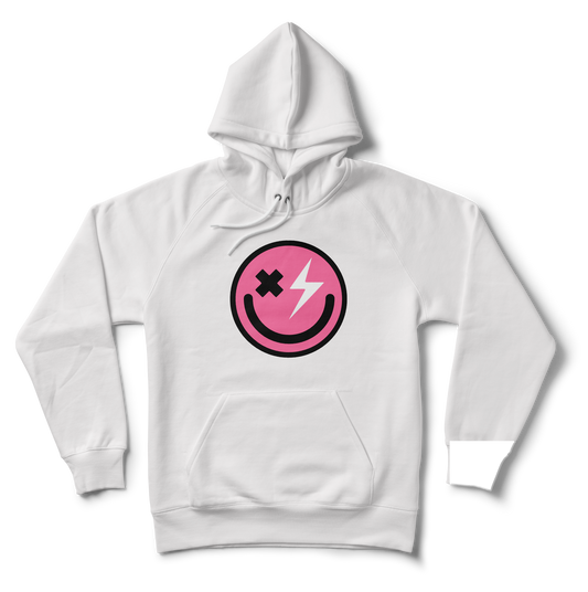 Hoodie- HOUSE SERIES: PINK SMILEY LARGE