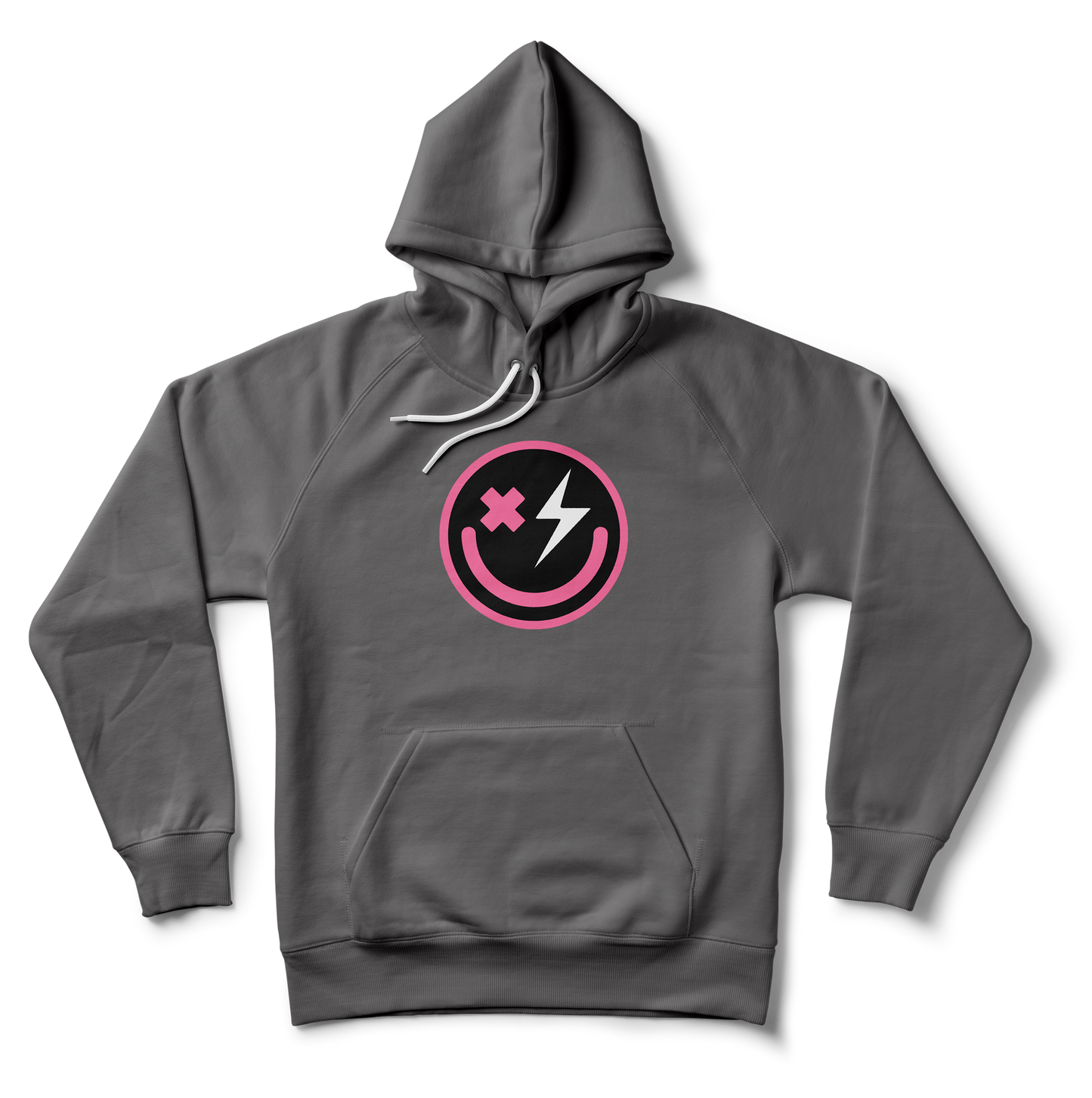 Hoodie- HOUSE SERIES: PINK SMILEY LARGE