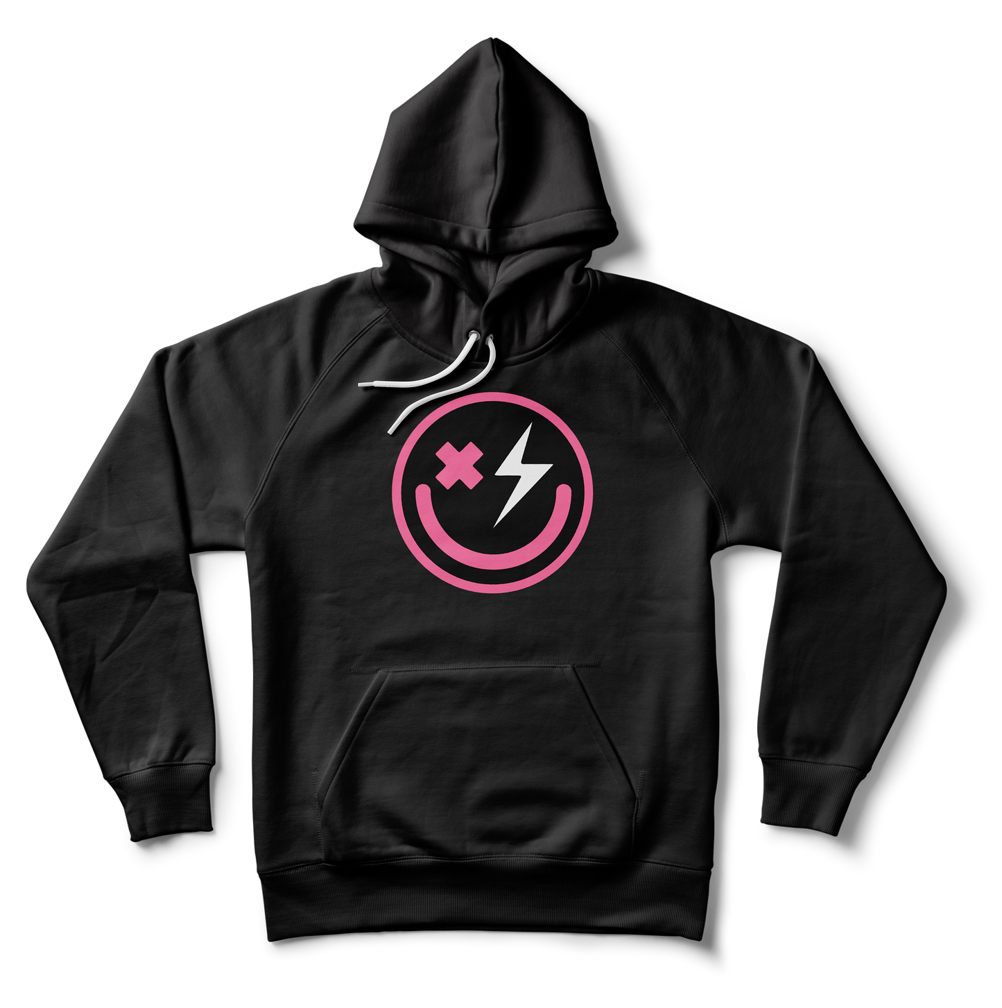 Hoodie- HOUSE SERIES: PINK SMILEY LARGE