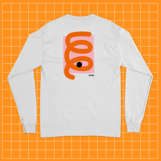 Long-Sleeved T-Shirt - Balón Series: BIG Orange Graphic