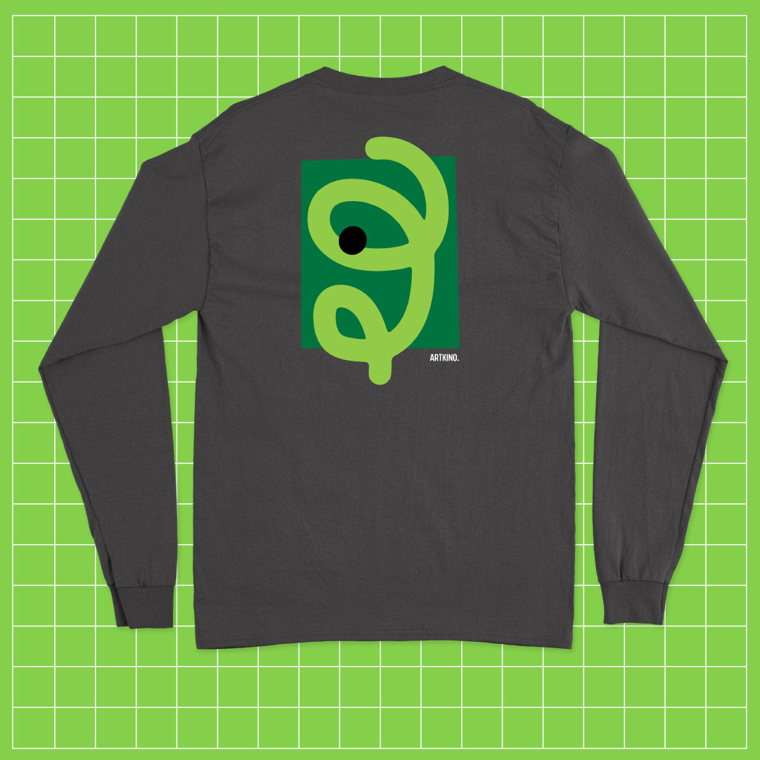 Long-Sleeved T-Shirt - Balón Series: BIG Green Graphic