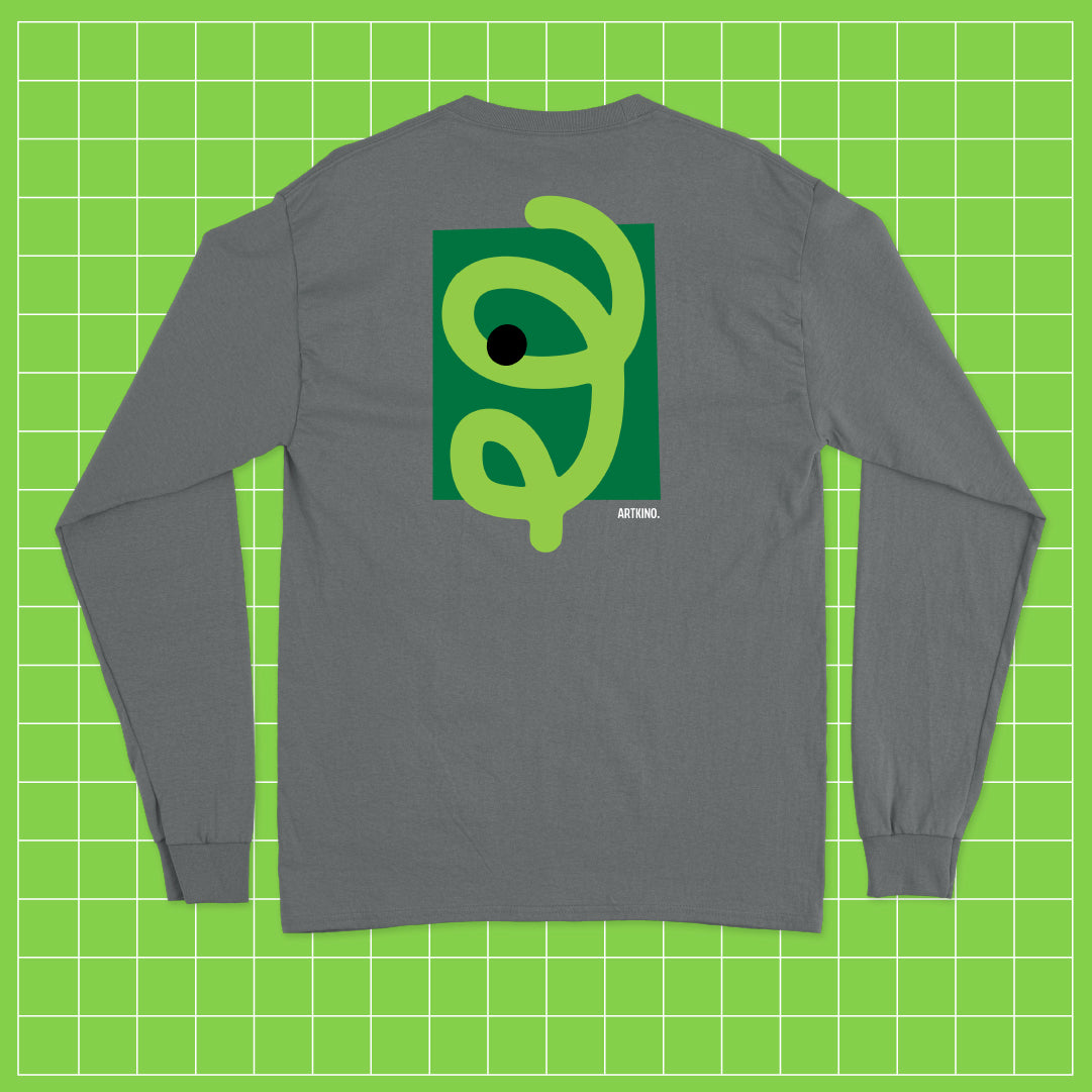 Long-Sleeved T-Shirt - Balón Series: BIG Green Graphic