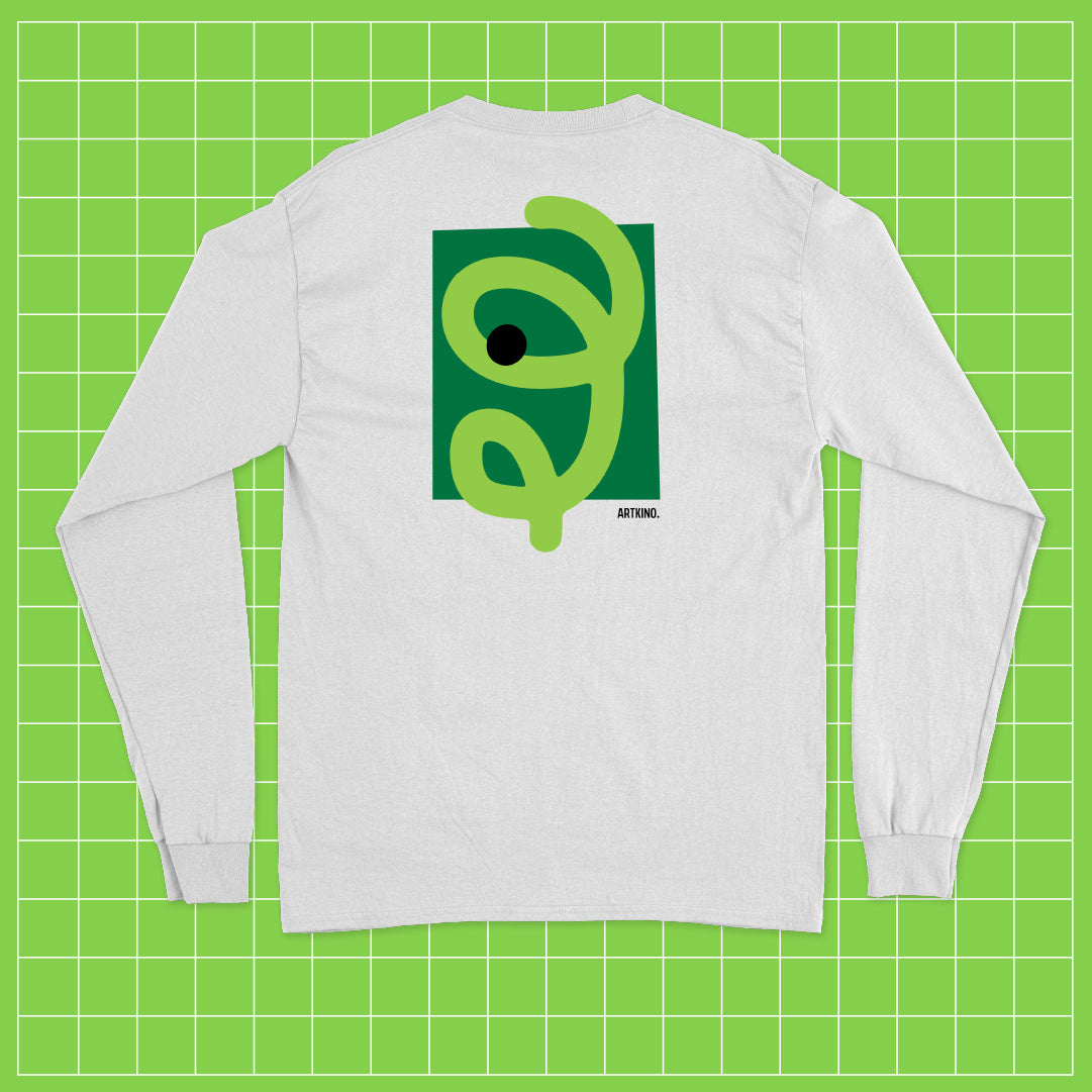 Long-Sleeved T-Shirt - Balón Series: BIG Green Graphic