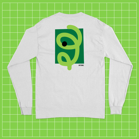 Long-Sleeved T-Shirt - Balón Series: BIG Green Graphic