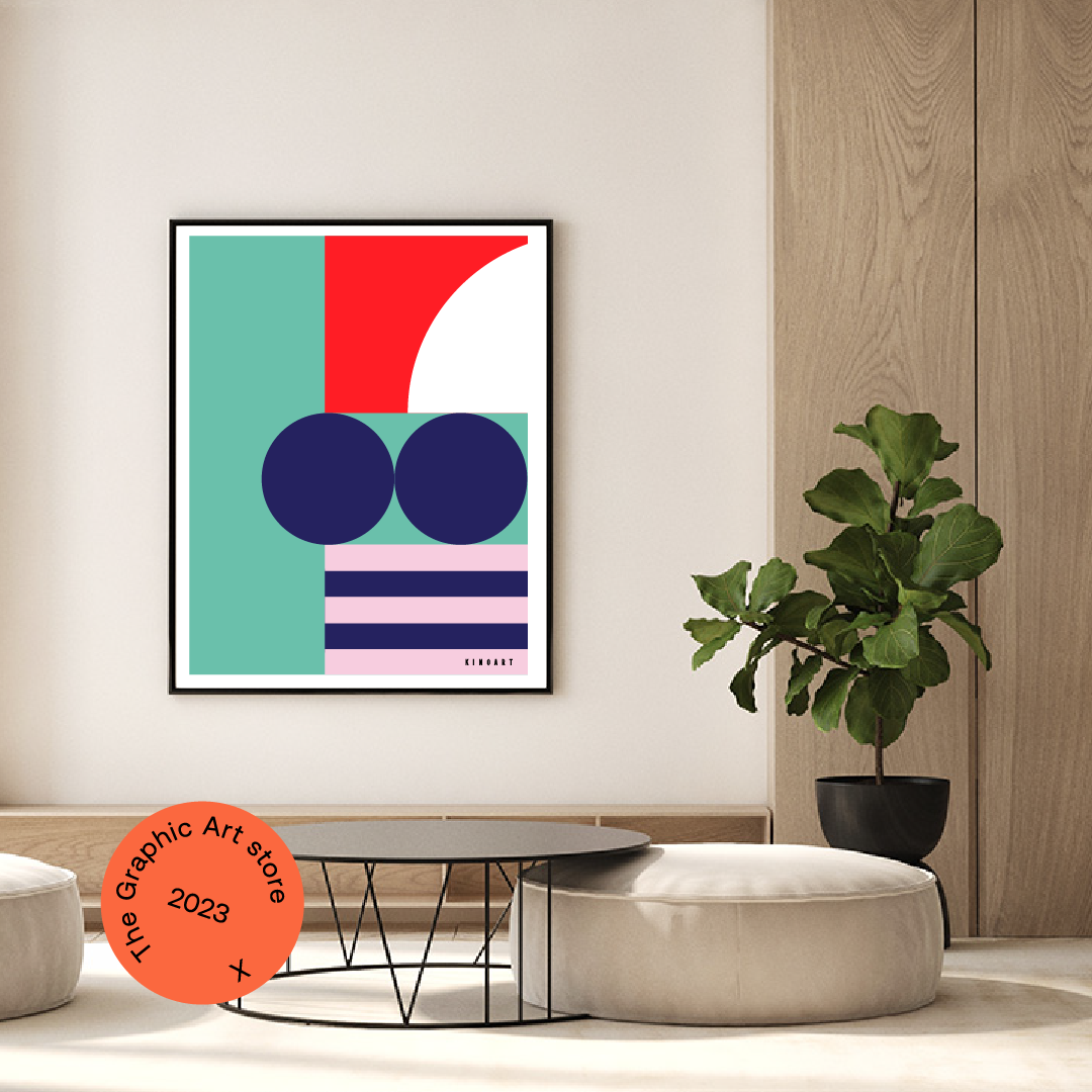 Giclée Printed Graphic Art - BLOK Series: Five