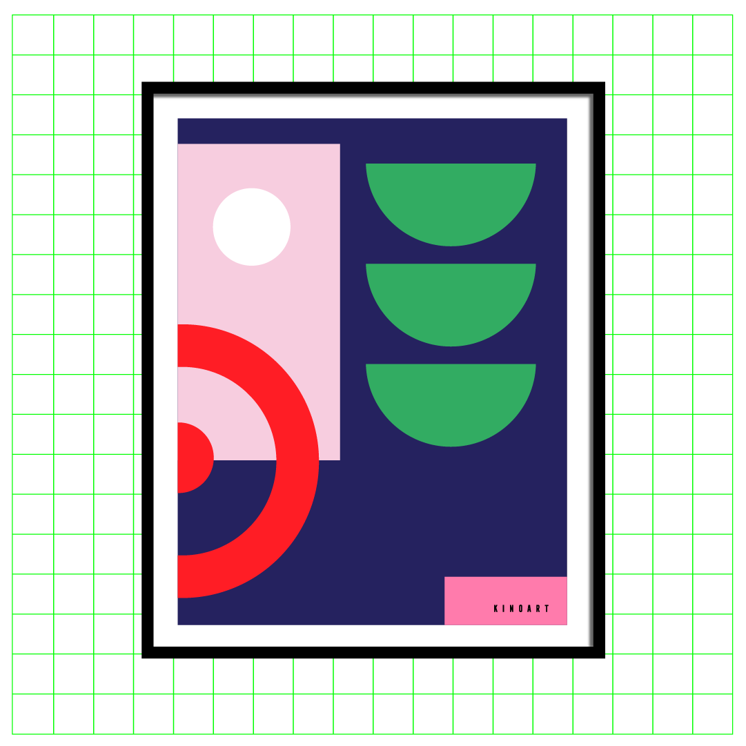 Giclée Printed Graphic Art - Blok Series: Four