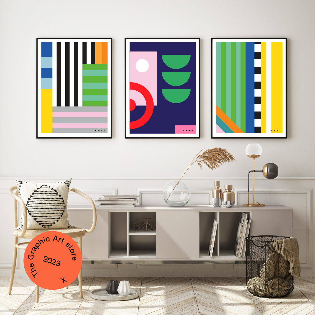 Giclée Printed Graphic Art - Blok Series: Four