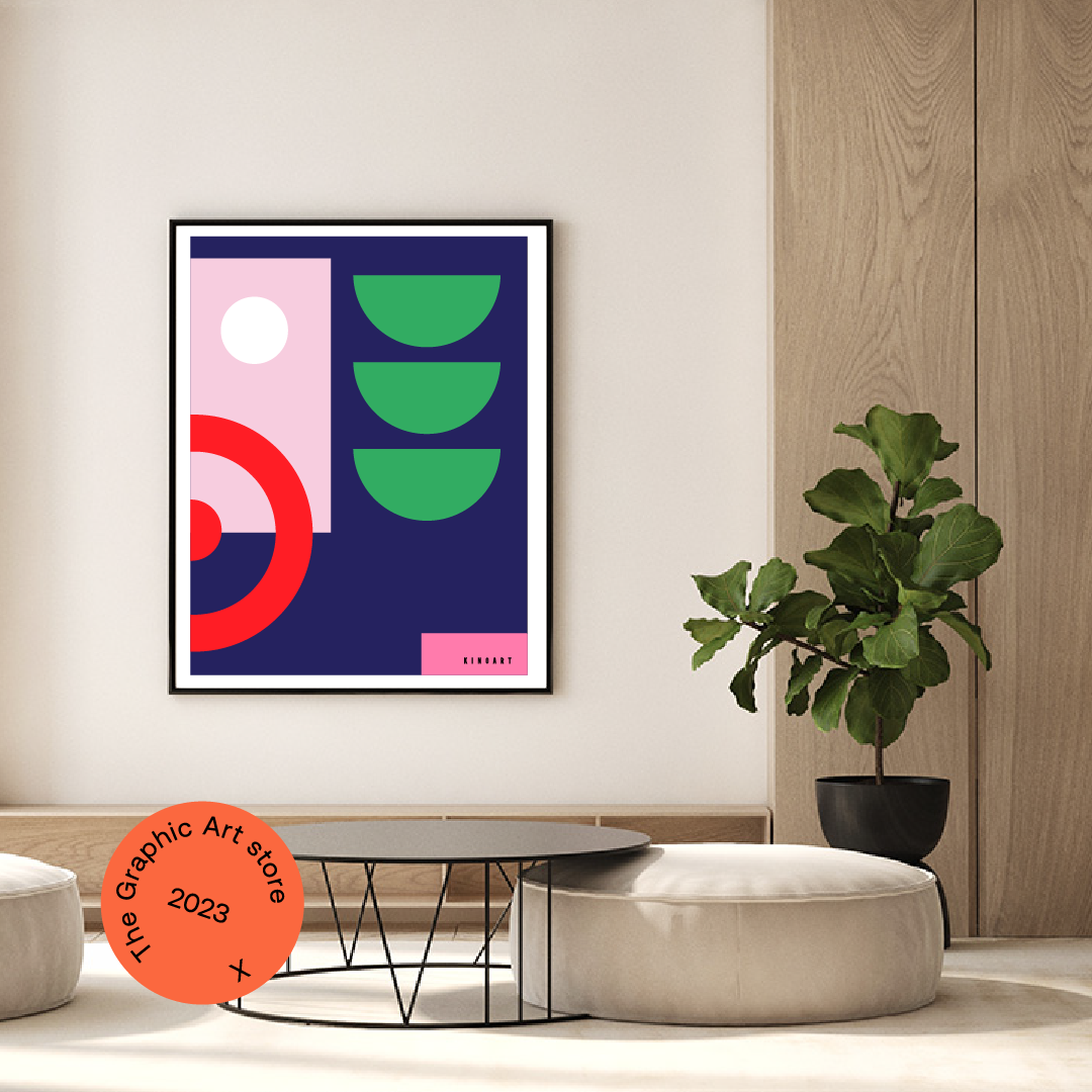 Giclée Printed Graphic Art - Blok Series: Four