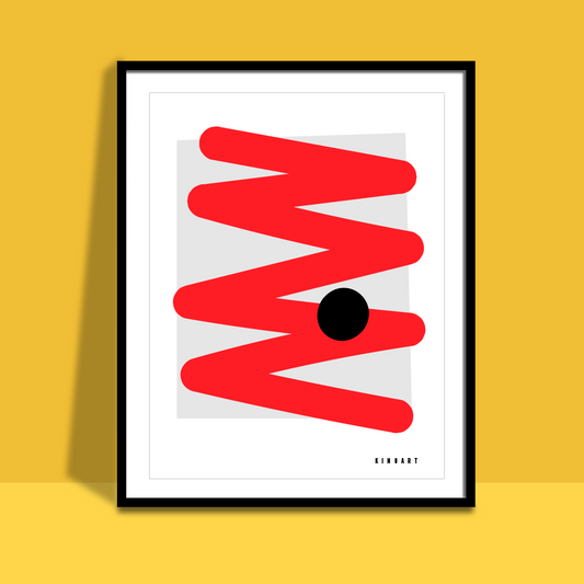 Giclée Printed Graphic Art - Balón Series: ZigZag