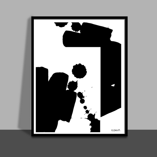 Giclée Printed Graphic Art Black Series: CHARGE