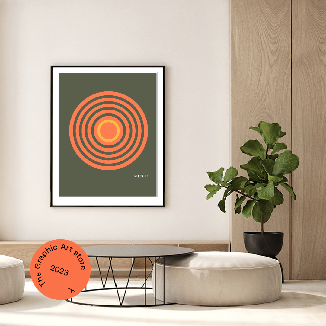 Giclée Printed Graphic Art - Shapes & Ting: Circle