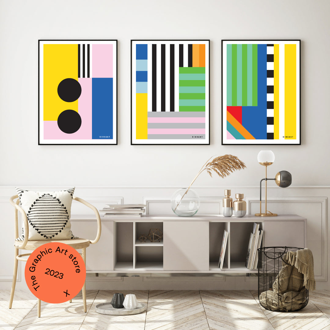 Giclée Printed Graphic Art - Blok Series: One