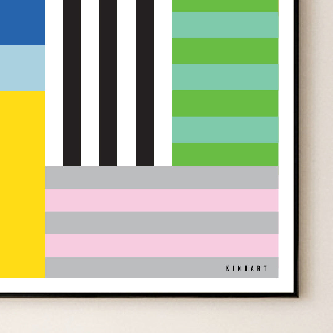 Giclée Printed Graphic Art - Blok Series: One