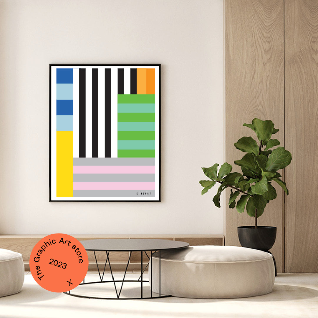 Giclée Printed Graphic Art - Blok Series: One