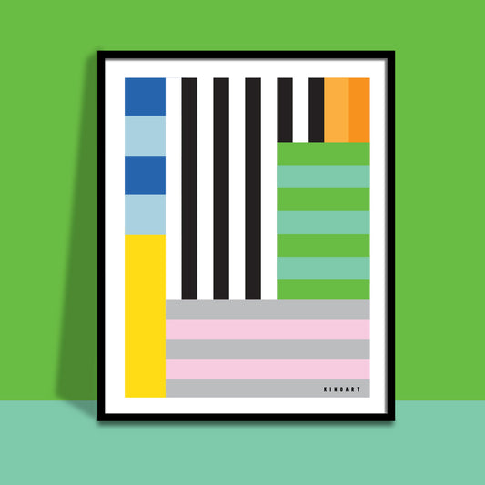 Giclée Printed Graphic Art - Blok Series: One