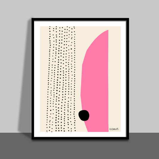 Giclée Printed Graphic Art - Dots Series: Coral