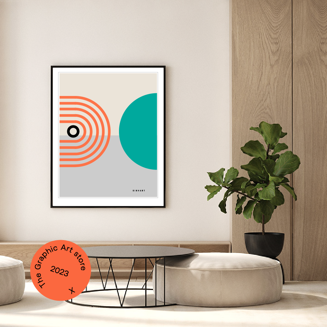 Giclée Printed Graphic Art - Shapes & Ting: Sideways