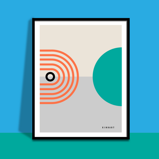 Giclée Printed Graphic Art - Shapes & Ting: Sideways