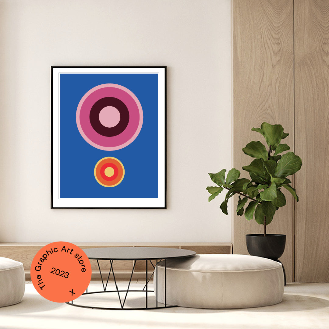 Giclée Printed Graphic Art - MOD Series: Blue