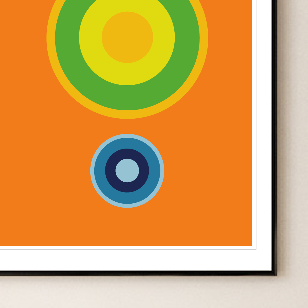 Giclée Printed Graphic Art - MOD Series: Orange