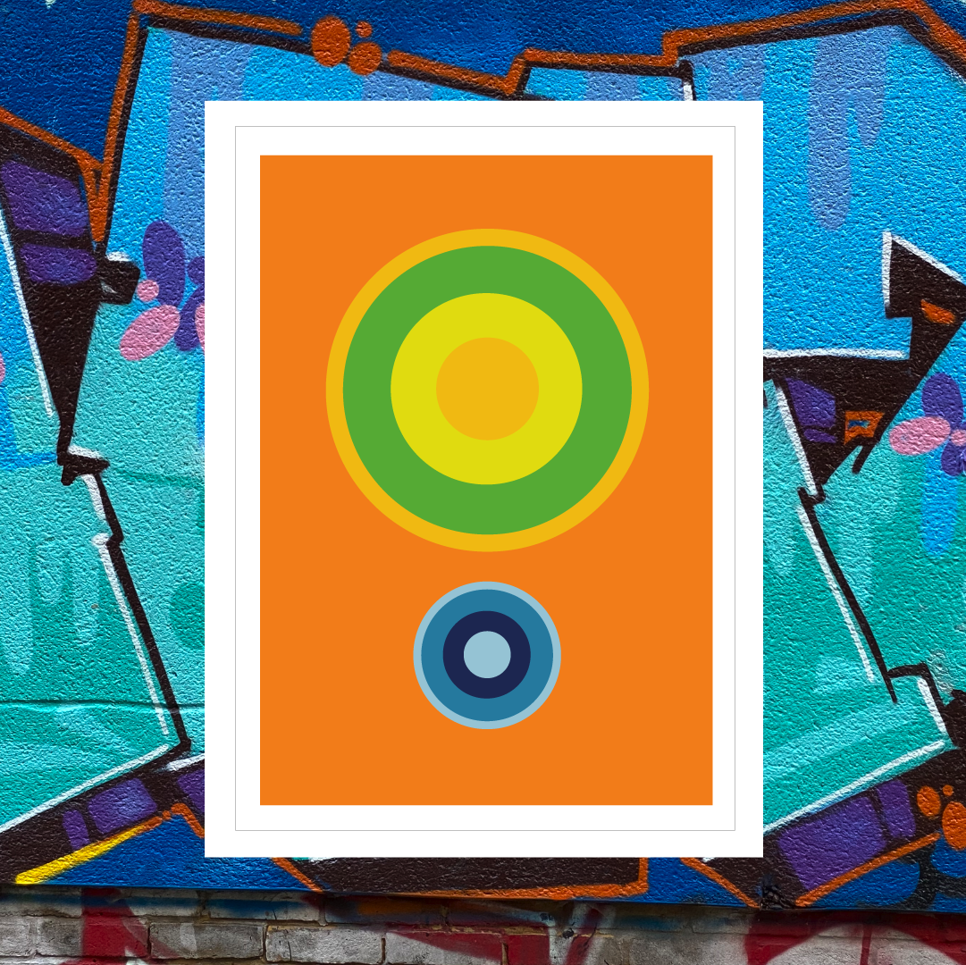 Giclée Printed Graphic Art - MOD Series: Orange