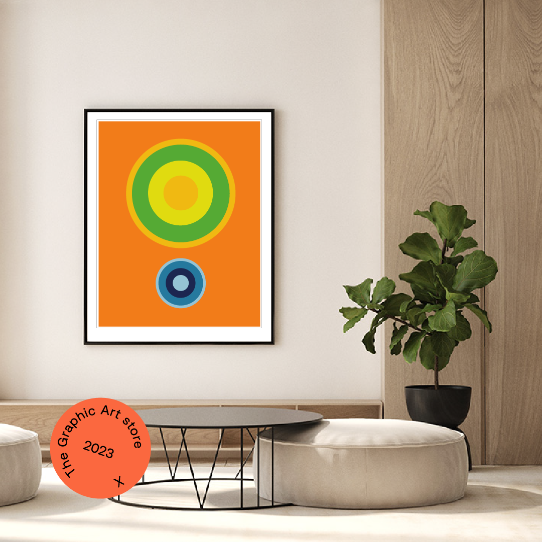 Giclée Printed Graphic Art - MOD Series: Orange