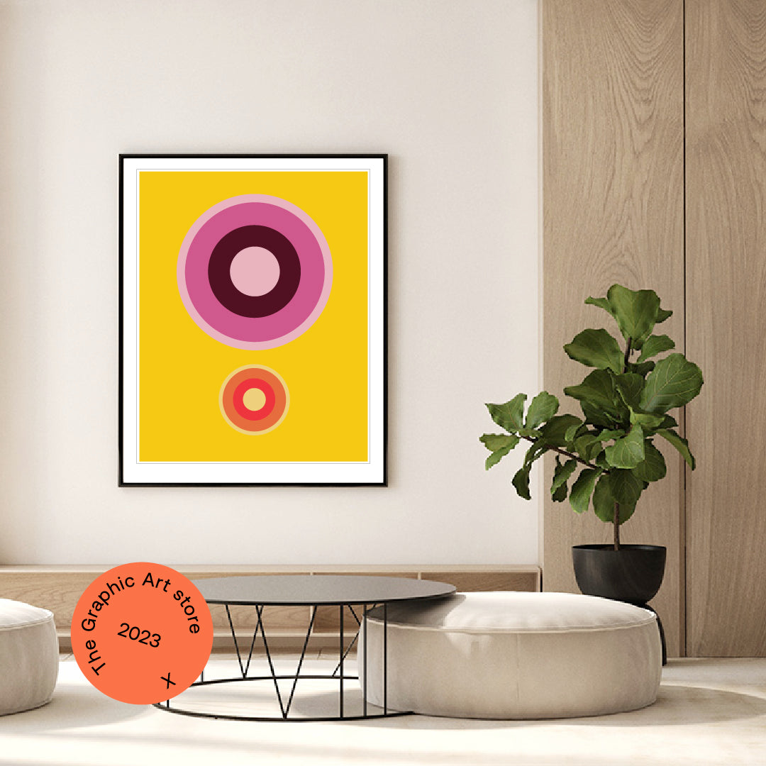 Giclée Printed Graphic Art - MOD Series: Yellow