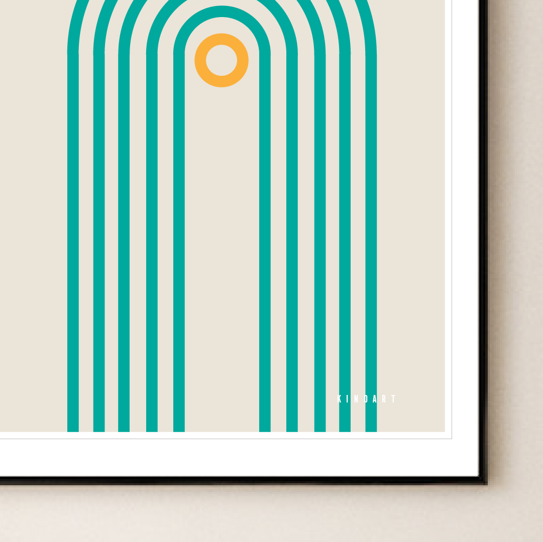 Giclée Printed Graphic Art - Shapes & Ting: Track