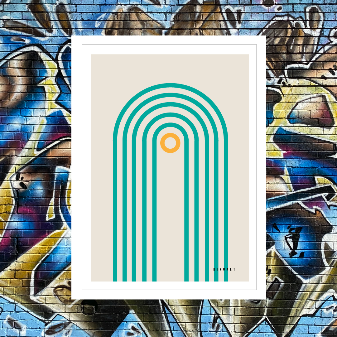 Giclée Printed Graphic Art - Shapes & Ting: Track