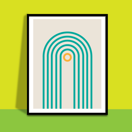 Giclée Printed Graphic Art - Shapes & Ting: Track