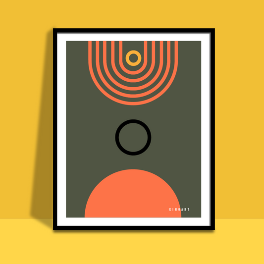 Giclée Printed Graphic Art - Shapes & Ting: Upside