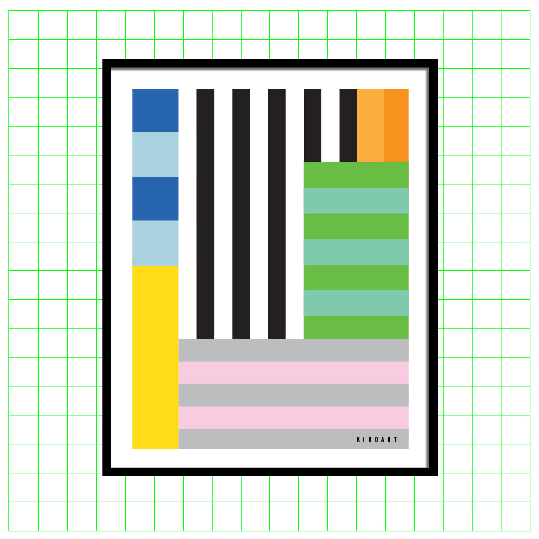 Giclée Printed Graphic Art - Blok Series: One