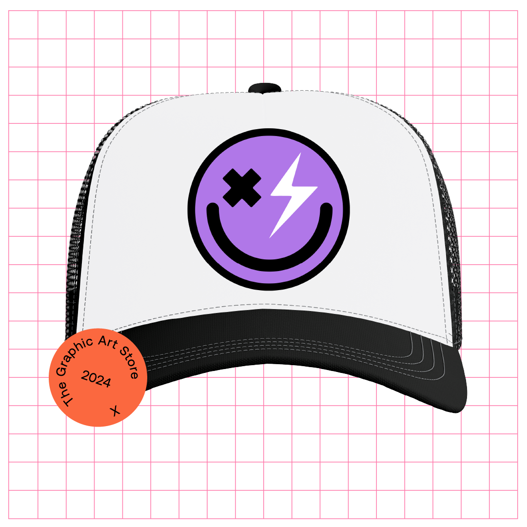 Trucker Cap - HOUSE Purple Smiley