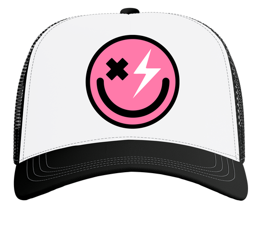 Trucker Cap - HOUSE Pink Smiley