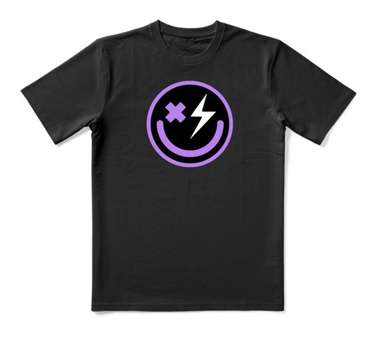 T-Shirt - HOUSE Series: Smiley Purple Large